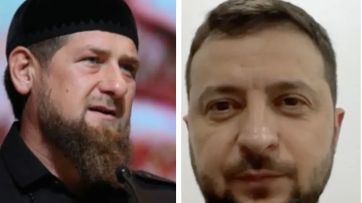Кадыров обратился к Зеленскому, чтобы тот разбудил свою совесть. Фото: Официальный сайт главы Чечни/Официальный сайт президента Украины