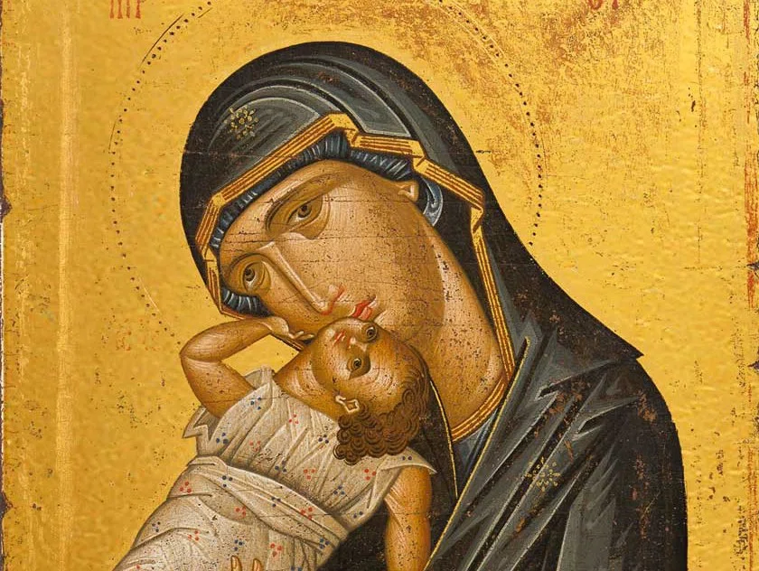  О чем молятся иконе Божией Матери «Взыграние Младенца» женщины и чем им помогает Богоматерь. 