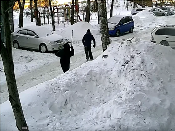 Остановить грабителя не удалось 