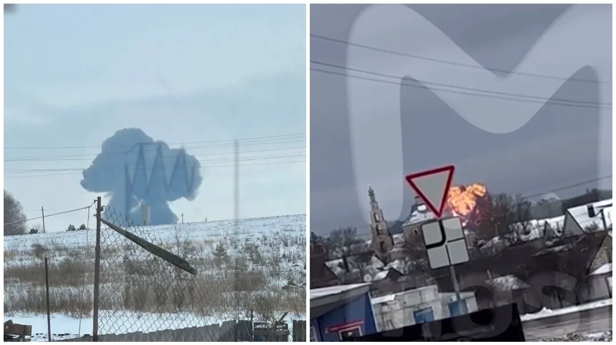 В Белгородской области разбился Ил—76: сколько человек погибло — видео крушения военного самолета