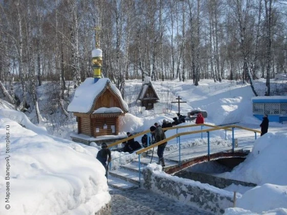 На месте лагеря сейчас святой источник