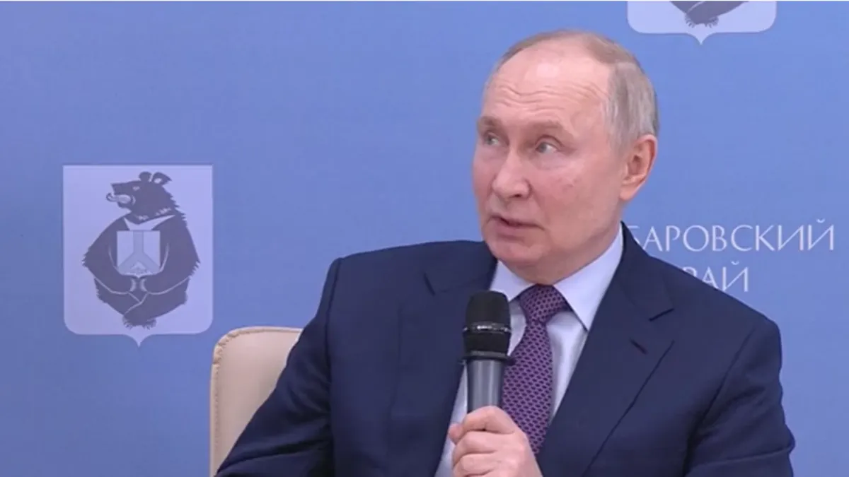 Владимир Путин. Фото: скрин с видео 