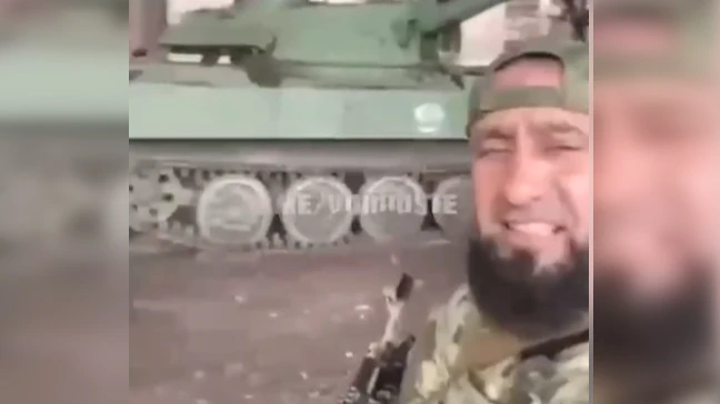 Военной техники ВСУ оставили много. Фото: стоп-кадр с видео Рамзана Кадырова