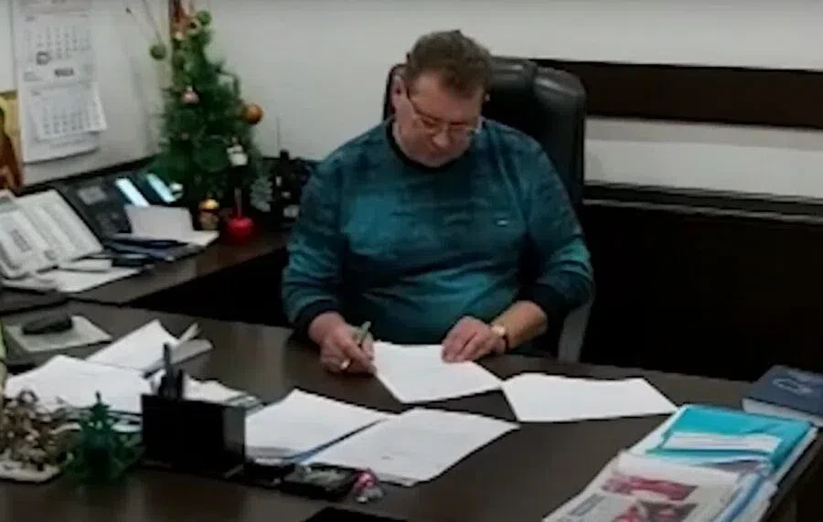 Олег Лагода был невозмутим во время обыска 