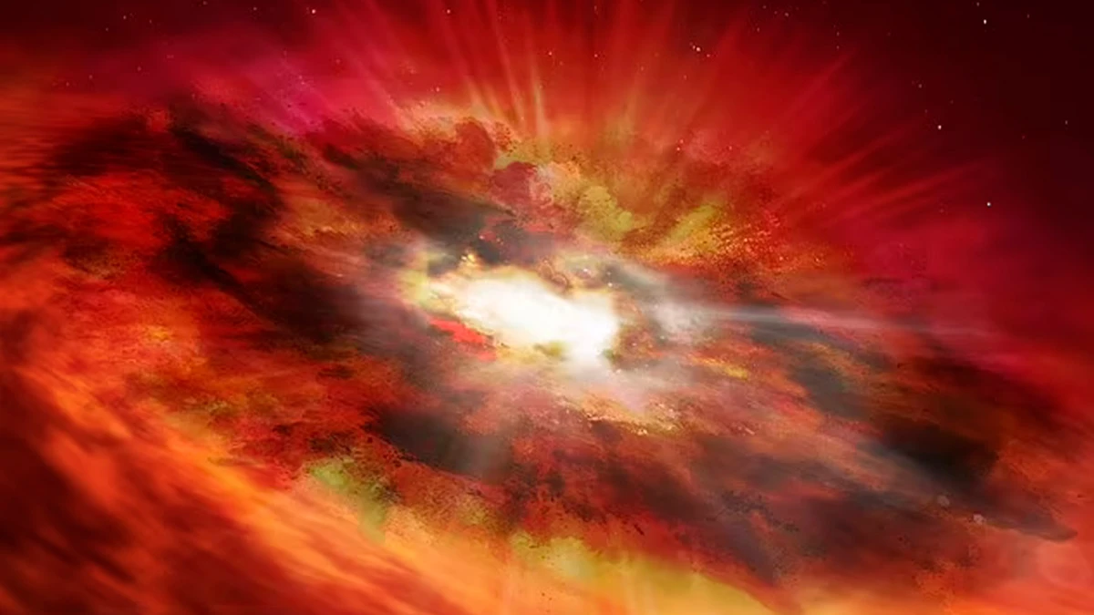 Хаббл обнаружил «предка сверхмассивной черной дыры», родившегося вскоре после Большого взрыва. Фото: Dailymail.co.uk