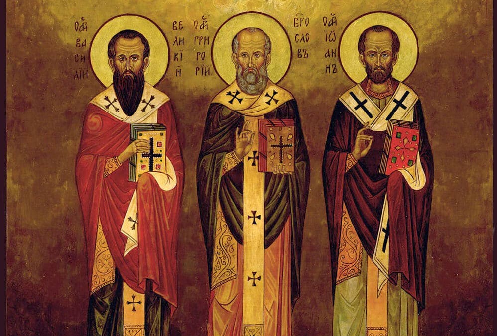 Икона трёх святителей Вселенских. Трехсвятие 12 февраля. Святой 3 буквы