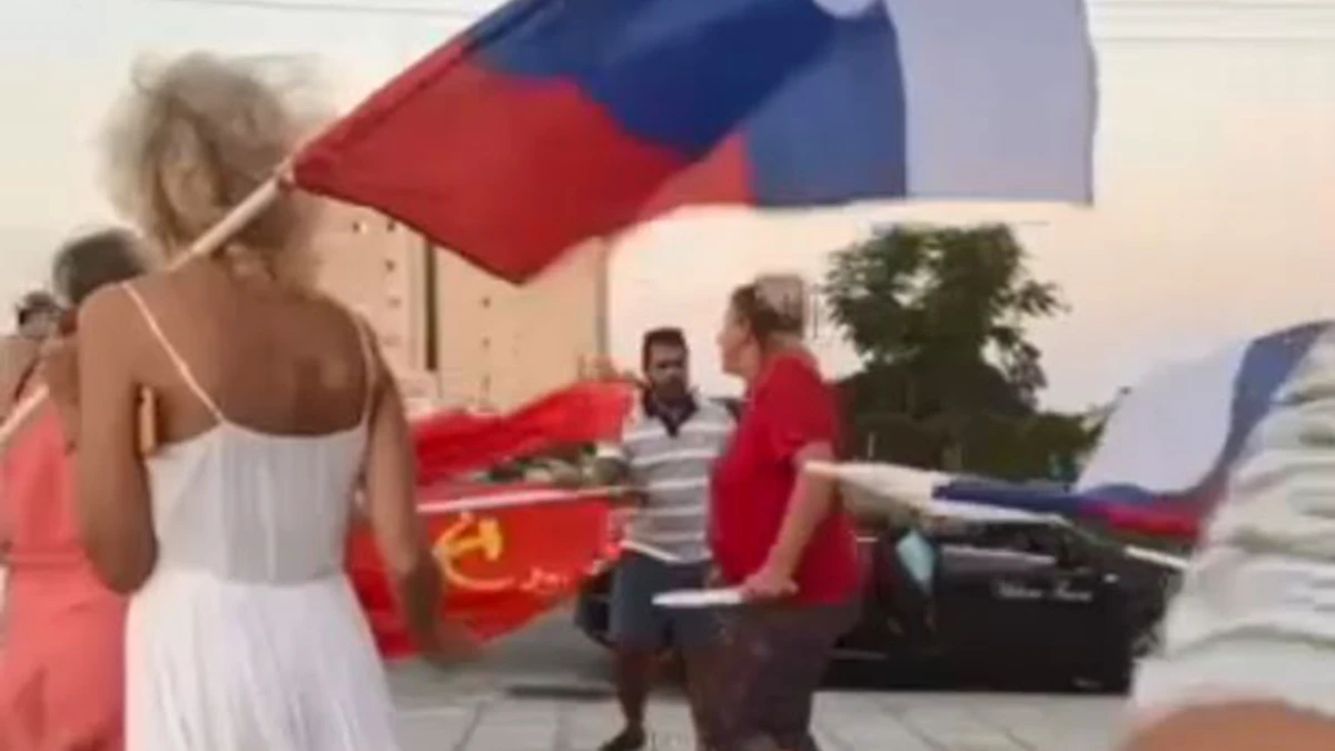 Гражданка Украины напала с ножом на россиянку на Кипре. Получилось отбиться только флагом России