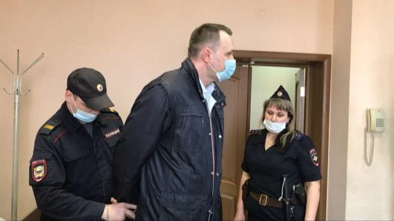 Лобыня в зале суда. Фото: Управление Судебного департамента в Новосибирской области
