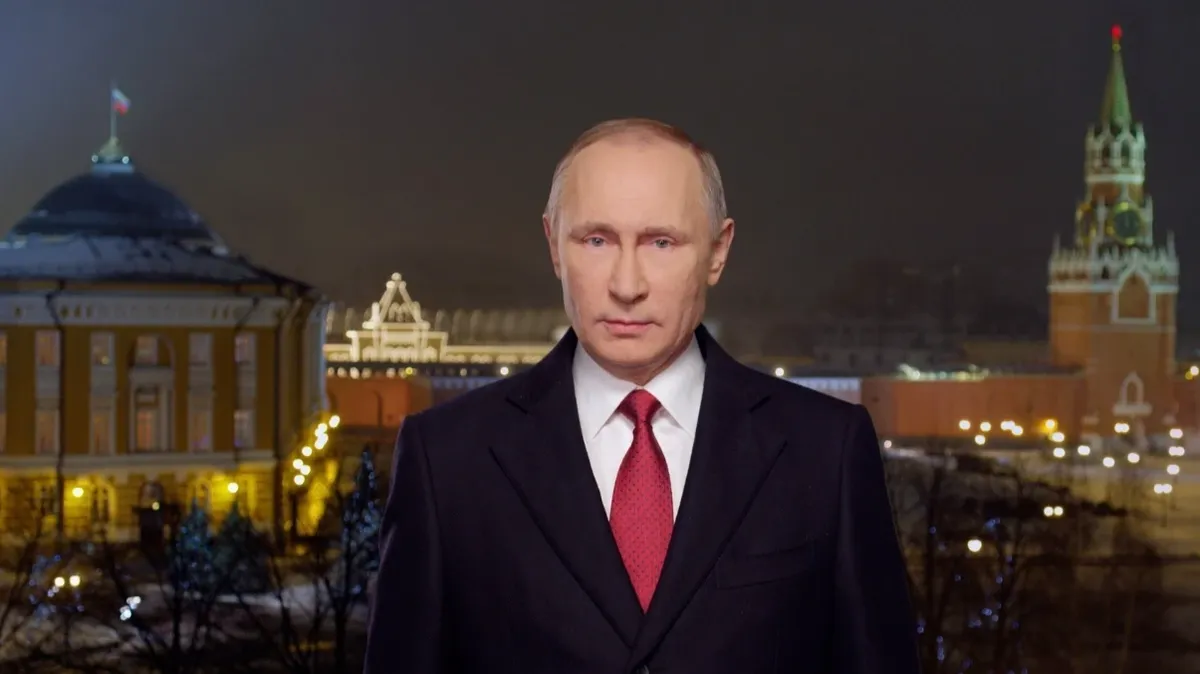 Каждый Новый год президент России выступает с традиционным обращением к нации. Фото: кадр из видео Первого канала
