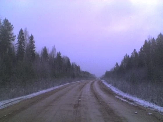 Первый снег покрыл дороги