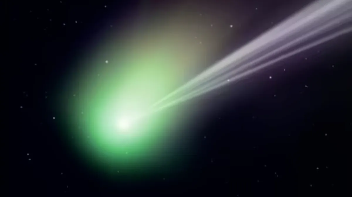 Комета C/2022 E3 (ZTF) будет к Земле близко 1 февраля. Фото: Эндрю Маккарти/www.dailymail.co.uk
