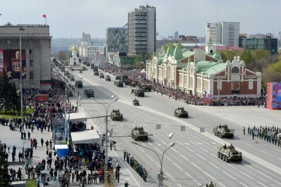 Парад в Новосибирске