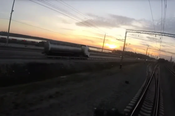 Зацепер записал на видео закат