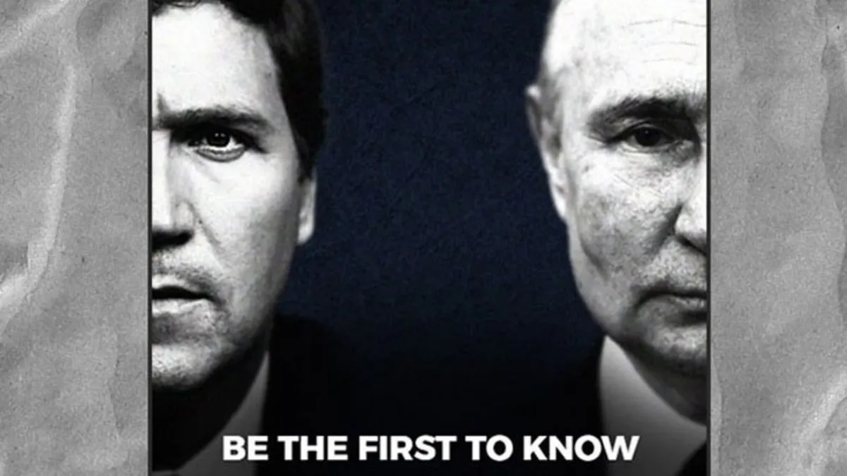 Такер Карлсон и Владимир Путин. Фото: tuckercarlson.com