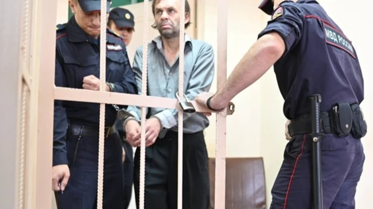 Владимир Ческидов в зале суда. Фото: кадр из видео