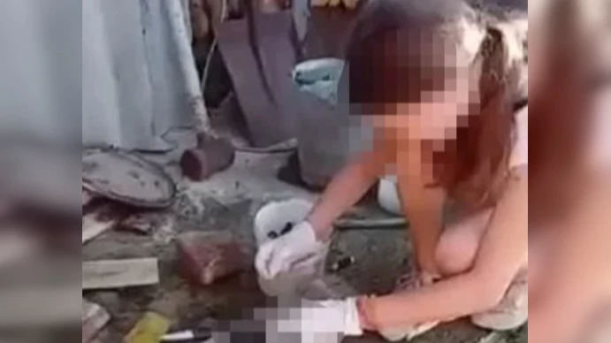В Тамбовской области две школьницы распяли живого щенка на доске и вырезали у него сердце
