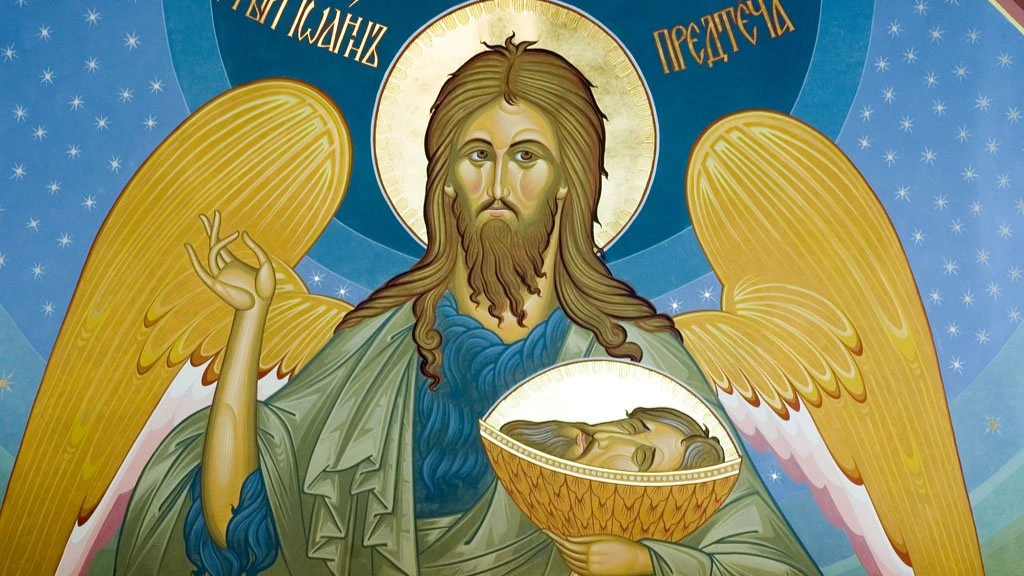Иоанна изображают с крыльями и называют Ангелом пустыни. Фото: logoslovo.ru