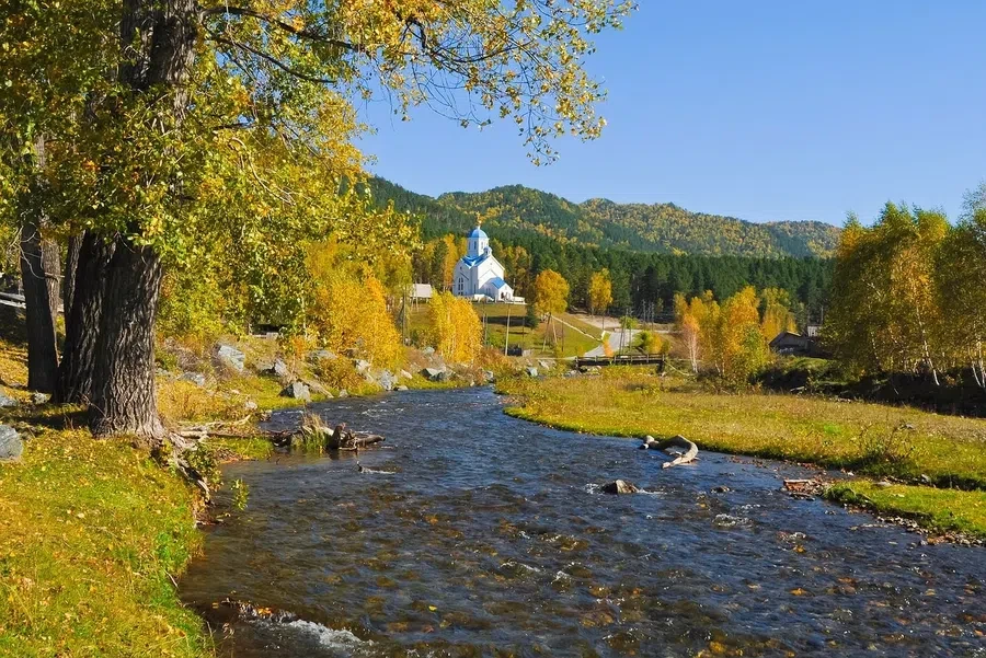 осень, церковь