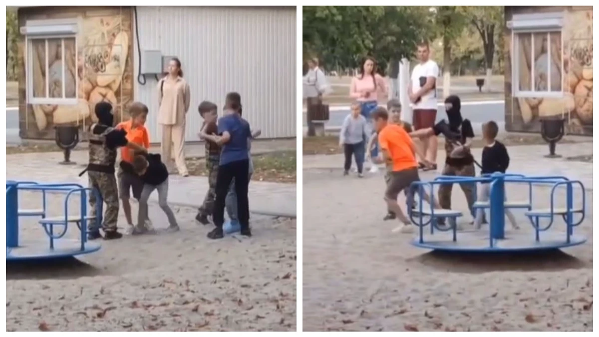 На Украине дети придумали игру «в военкомат» — они ловят друг друга на улице, чтобы мобилизовать в ВСУ на СВО