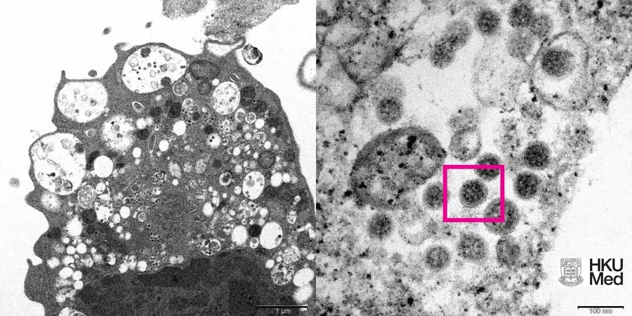 Китайским ученым удалось сделать первую фотографию омикрон-штамма коронавируса