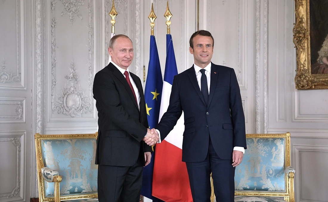 Путин и Макрон