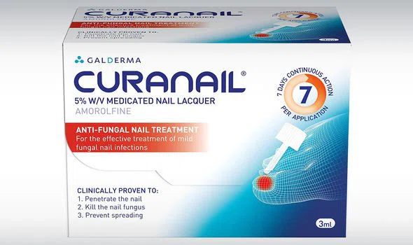 Curanail Один раз в неделю 5% Лечение грибка ногтей