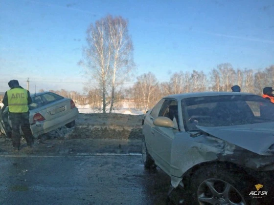 Машины получили серьезные повреждения