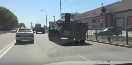 Колонна военной техники
