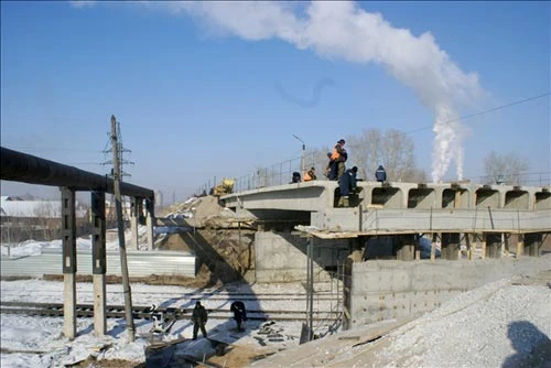 ремонт путепровода Искитим