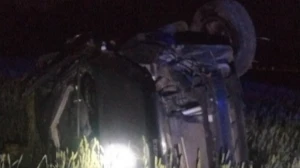 52-летний водитель после опрокидывания КIA Sportage погиб на трассе Р-256 в Искитимском районе