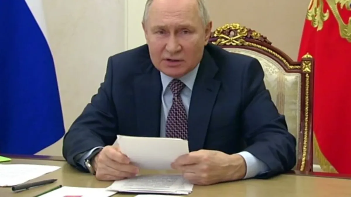 Владимир Путин. Фото: стоп—кадр трансляции | kremlin.ru