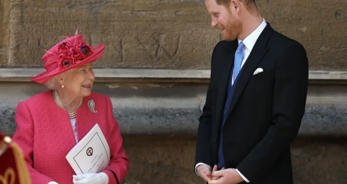 Королева Елизавета «обожала» принца Гарри «до самого конца», говорит королевский историк