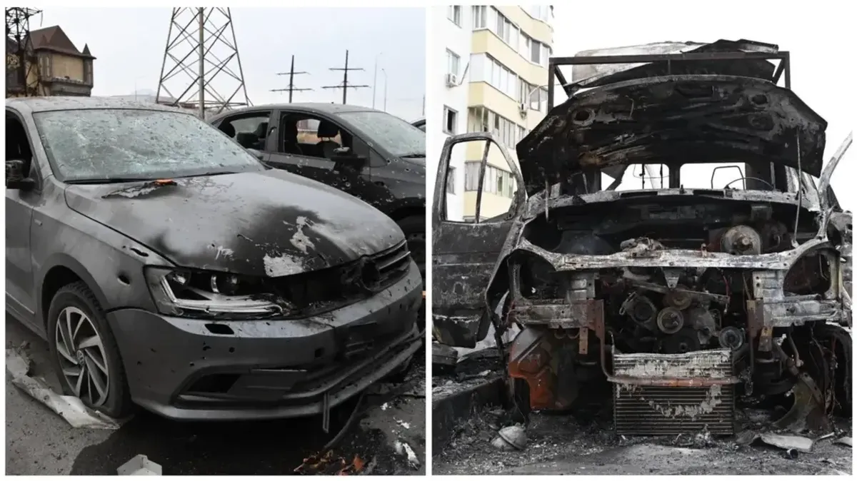 Обстрел Белгорода 15 марта: взорванные машины, изрешеченные здания — фото 