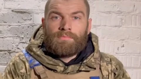 Командир 36-й бригады морской пехоты военных сил Украины Сергей Волынский, источник: скриншот из видео