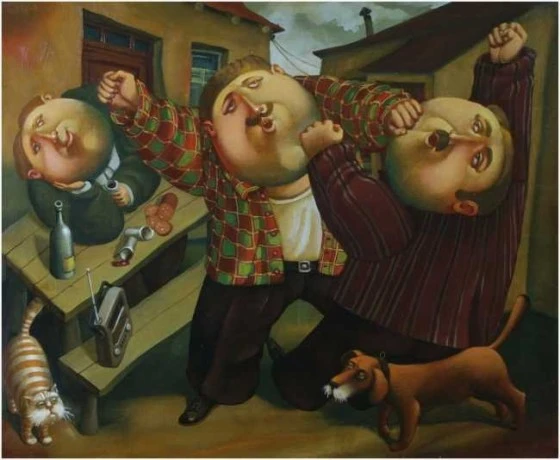 Пьяная ссора - пьяная драка