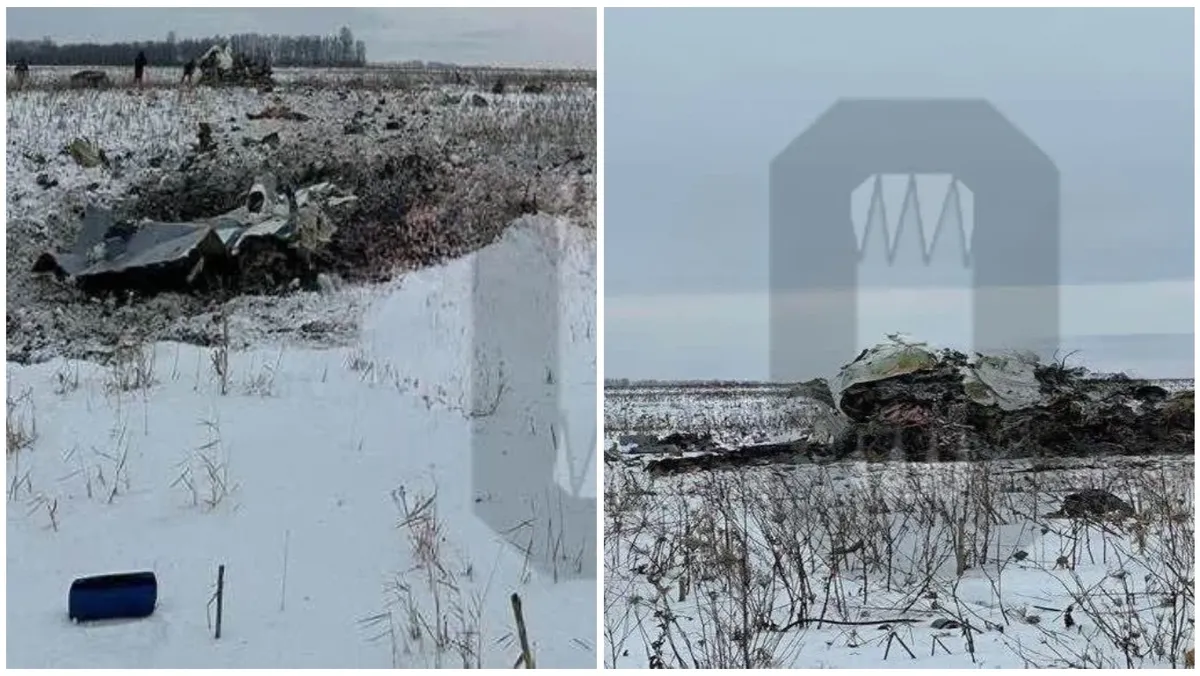 Что было на борту упавшего самолета Ил—76: военнопленные ВСУ или ракеты С—300 — фото с места крушения