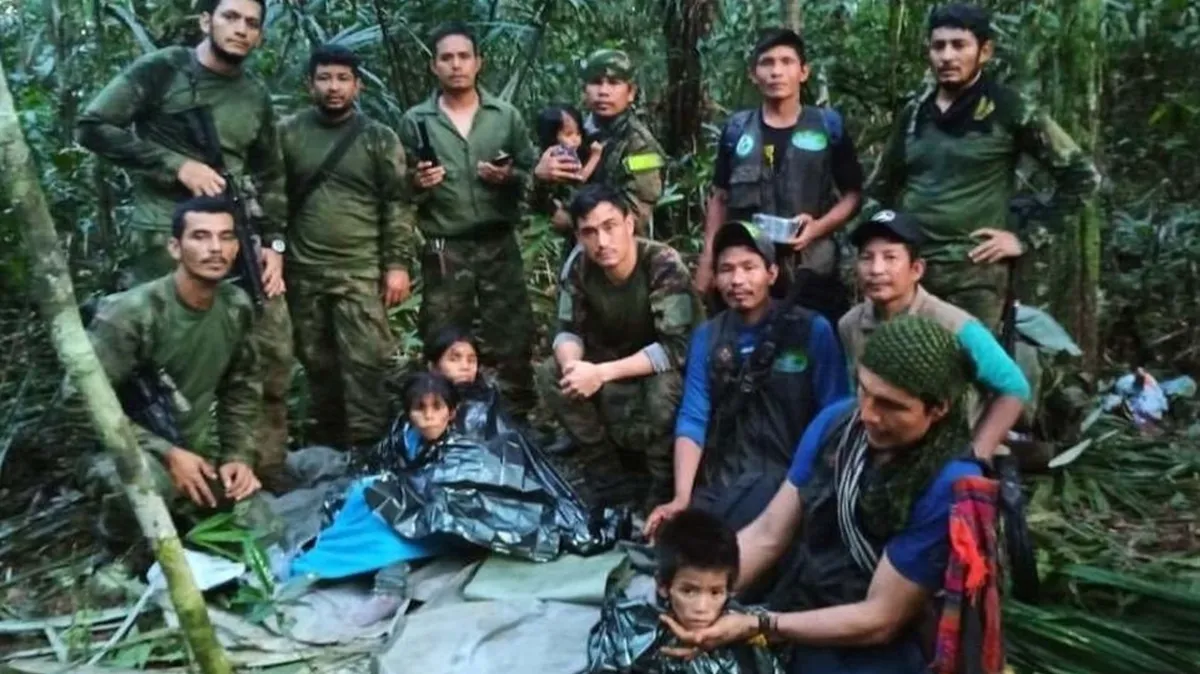 «40 дней питались мукой из маниоки» В Колумбии спасли четверых детей, потерпевших авиакатастрофу в джунглях – выживать им помогала собака