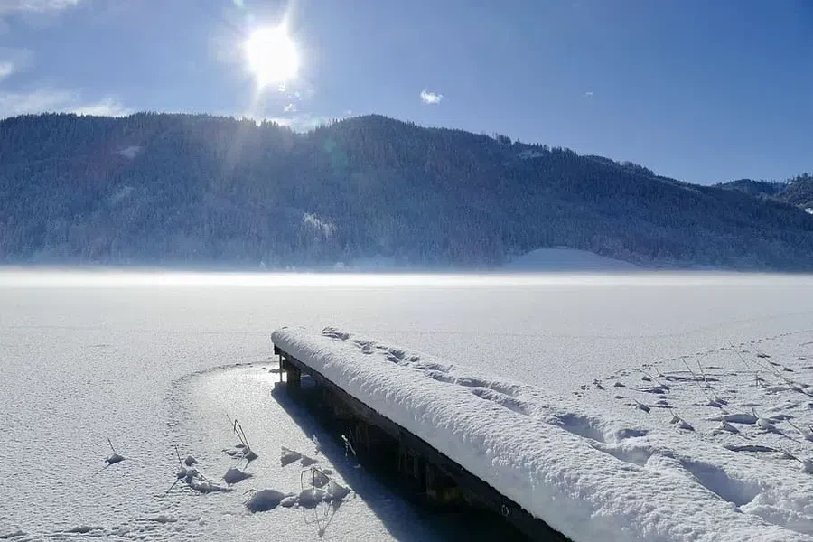зима, мороз, январь, снег, солнце