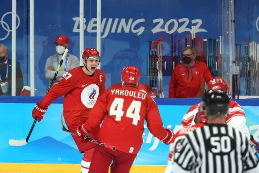 Сборная России по хоккею разгромила Данию со счетом 3:1 в четвертьфинале Олимпийских игр-2022 в Пекине