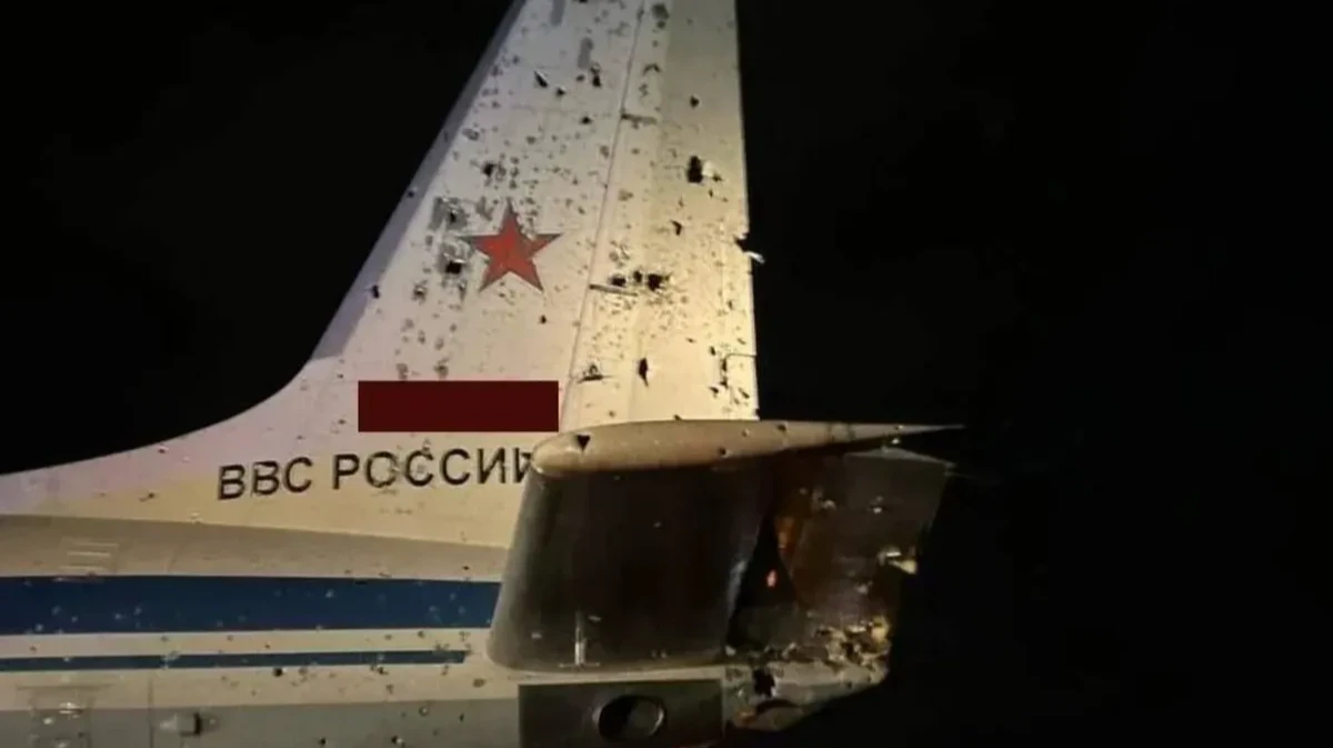 Самолет ИЛ—22, по которому ВСУ нанесли удар, сел в Анапе — фото и подробности удара