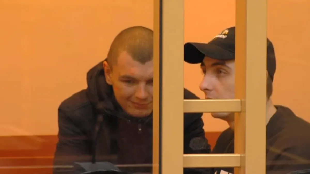 Братья Лукины на суде. Фото: кадр из видео Челябинского областного суда, канал ОТВ