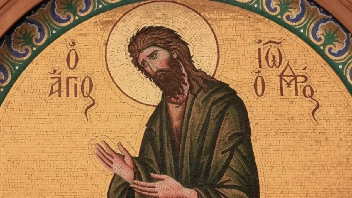 Греческая православная икона с изображением святого Иоанна Крестителя. Фото: Global Look Press