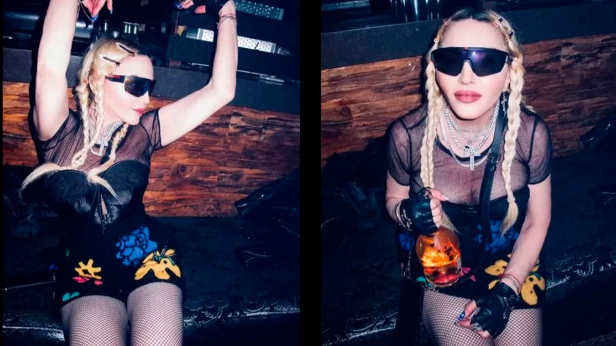 Мадонна расслабилась в ночном клубе Sound в Голливуде в прошлую пятницу. Фото: Еxpress.co.uk
