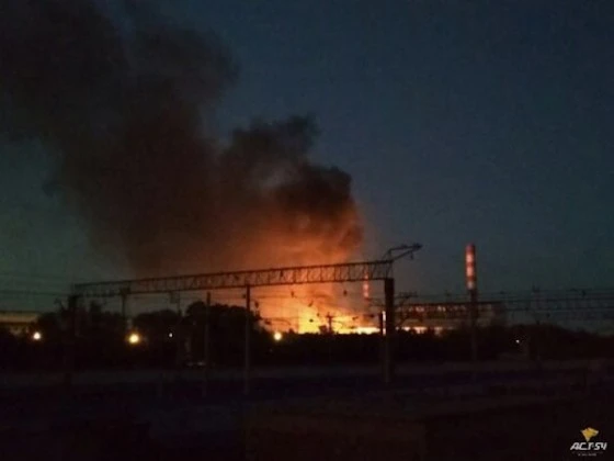 ТЭЦ-2 загорелась