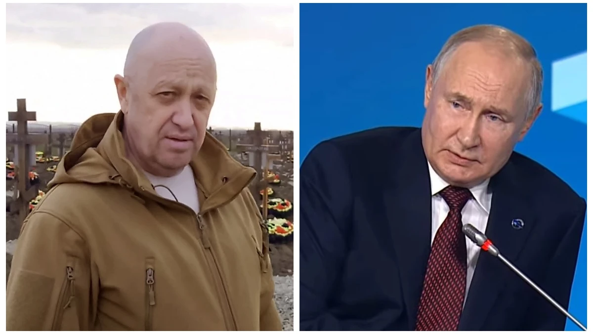 Евгений Пригожин и Владимир Путин. Фото: кадры из видео
