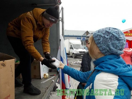 Груз продолжают собирать в р.п.Линево