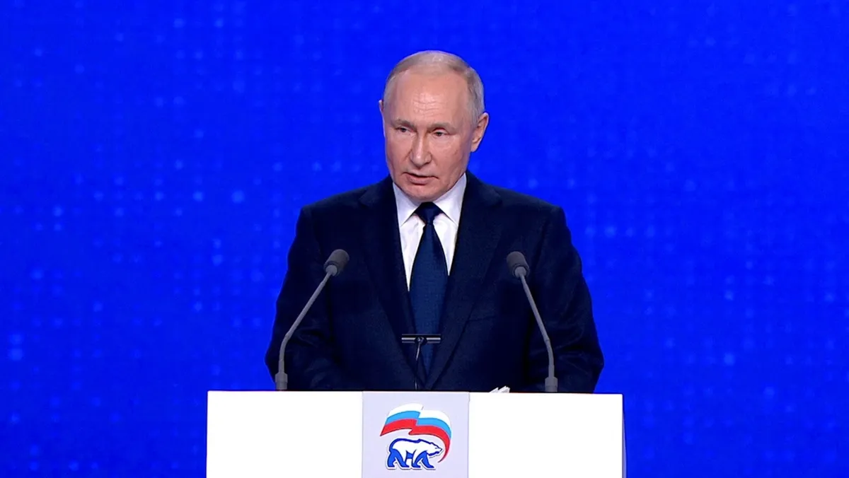 Президент России Владимир Путин примет участие в выборах 2024 года. Фото: кадр из видео