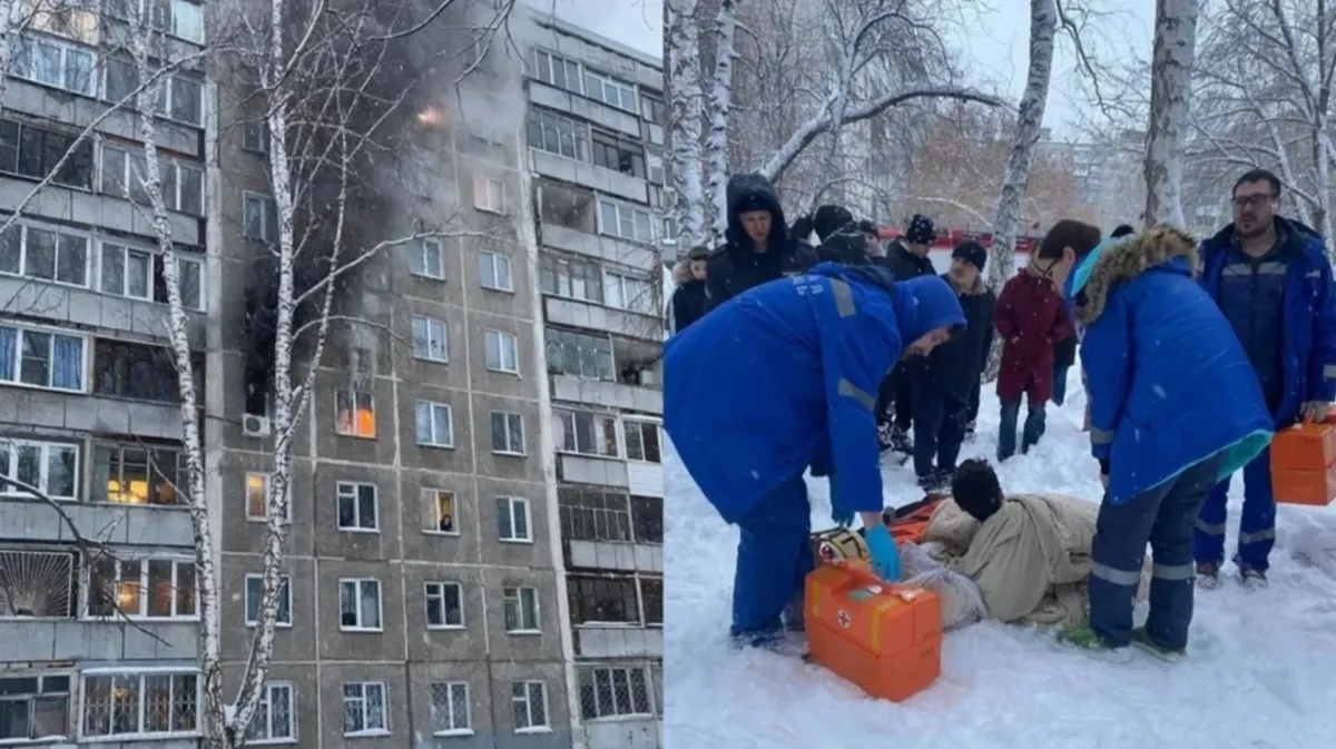 «Кричала, чтобы подушки стелили под низ»: женщина из Новосибирска помогла школьникам спасти ребенка из воспламенившейся квартиры