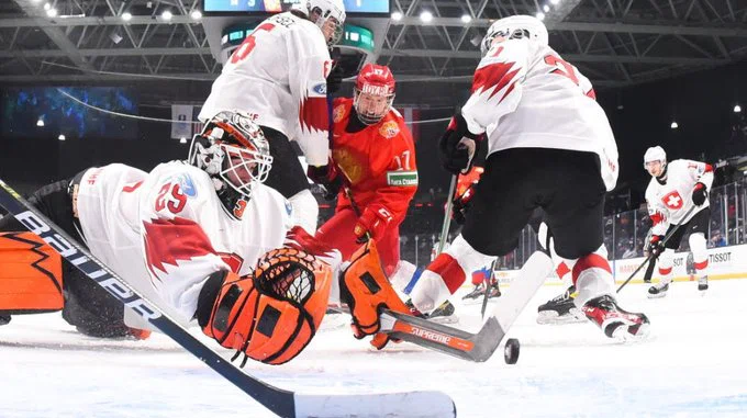 Молодежная сборная России обыграла Швейцарию на МЧМ-2022 со счетом 4:2