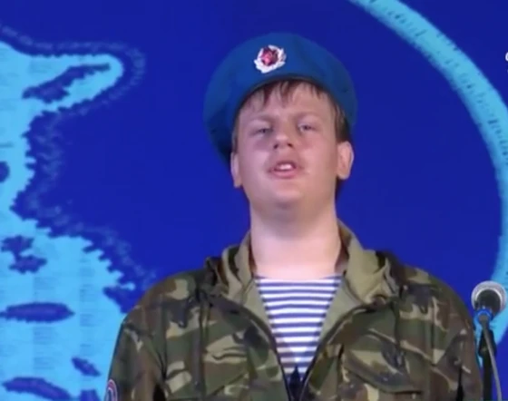 В конкурсе участвовал военно-патриотический клуб "Барс" 